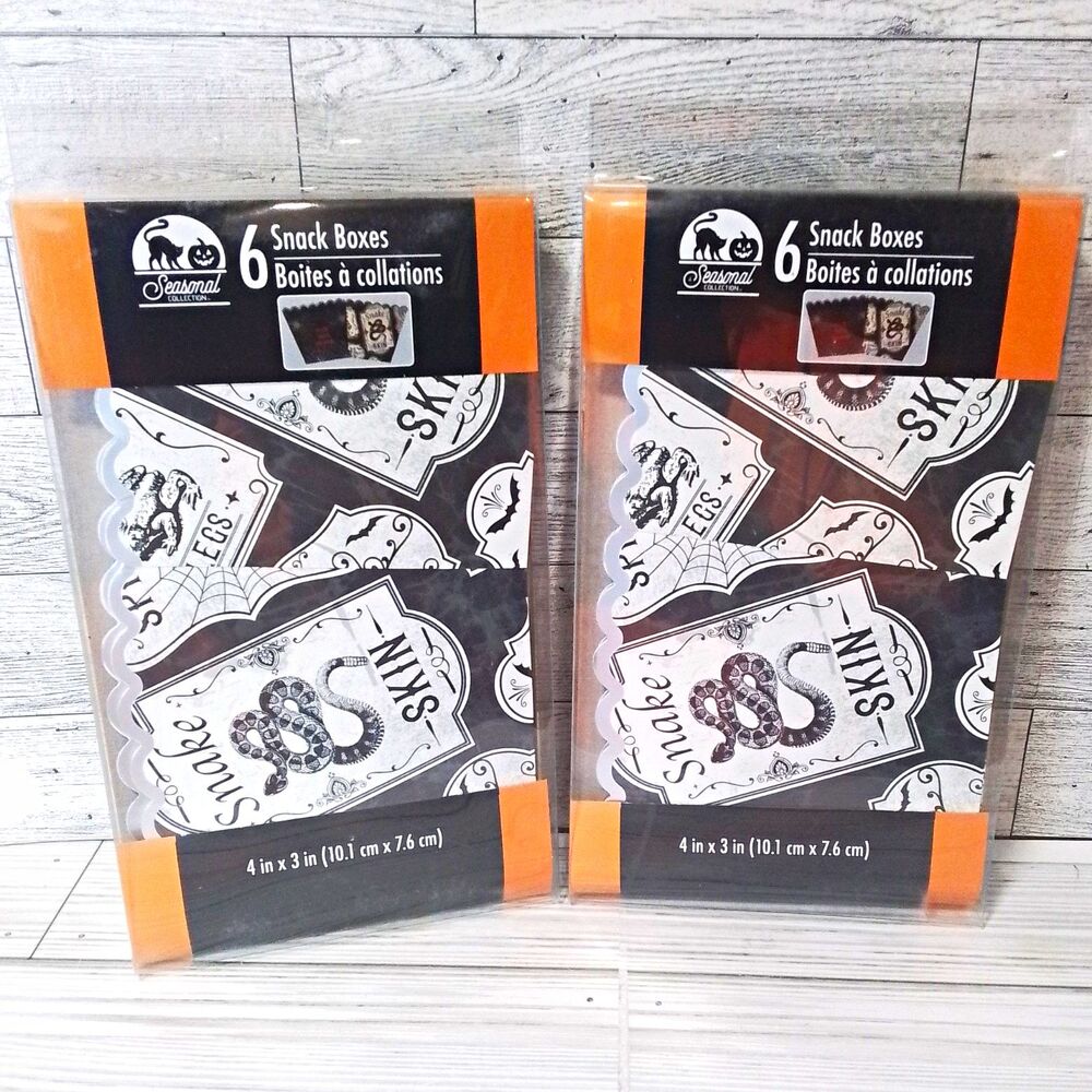 Seasonal Collection Halloween Snack Boxes 6-Pack 4 x 3 ~ 2 Packs